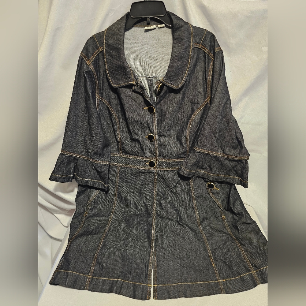 Cato Dark Denim Jacket Sz. 26/28W